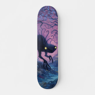 Alien Skateboard in a Dark Forest