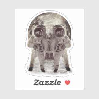 Alien Skull Astronauts Sticker