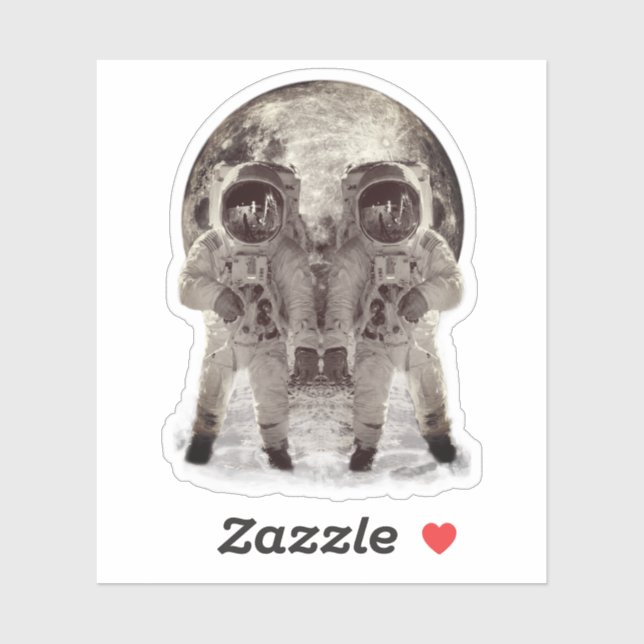 Alien Skull Astronauts Sticker (Sheet)