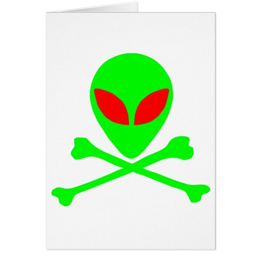 Alien Skull & Bones Cards (Front)