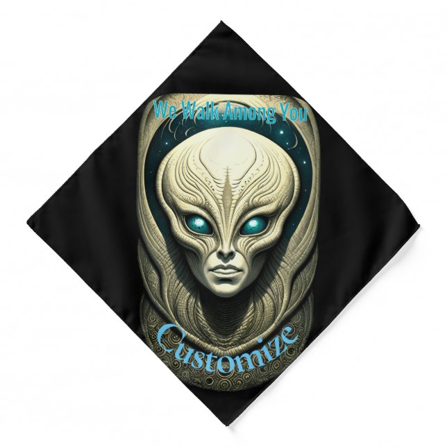 Alien skull Head Thunder_Cove  Bandana (Front)