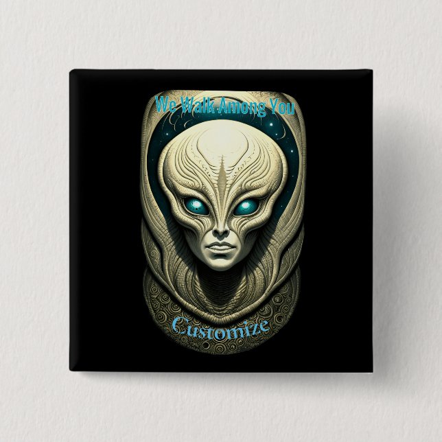 Alien skull Head Thunder_Cove  Button (Front)