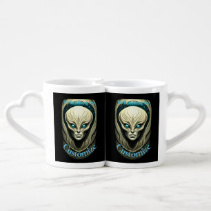 Alien skull Head Thunder_Cove  Coffee Mug Set