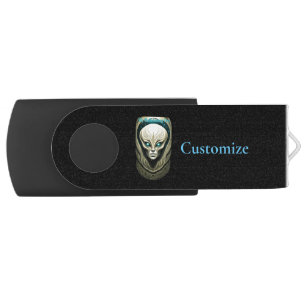 Alien skull Head Thunder_Cove Flash Drive
