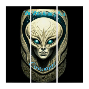 Alien skull Head Thunder_Cove Triptych