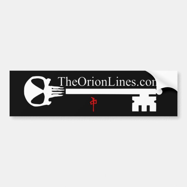 alien skull key bumper sticker (Front)