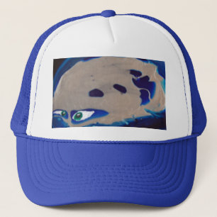 Alien skull trucker hat