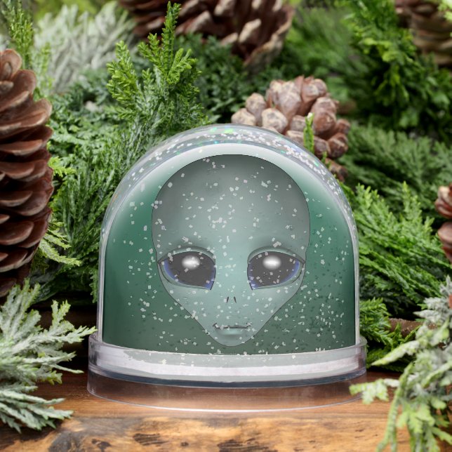Alien Snow Globes Custom Cute Alien Snow Globes (Winter)
