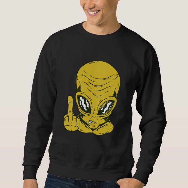 Alien space aliens  1 sweatshirt (Front)