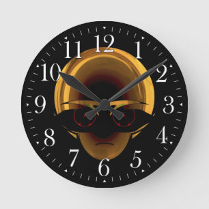 Alien Space Pilot Fun Sci-fi Wall Clock