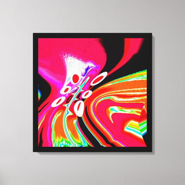 Alien space travel art canvas print (Front)