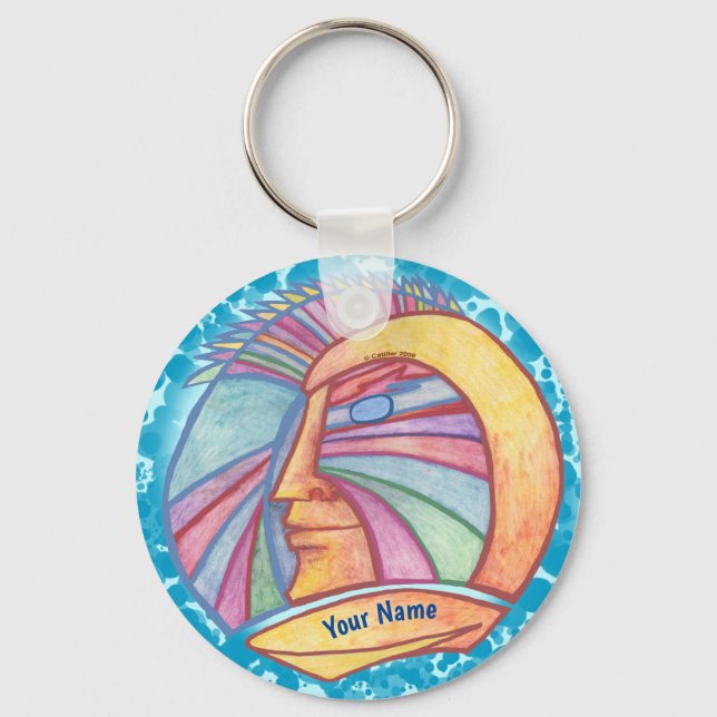 Alien Spaceman  keychain (Front)