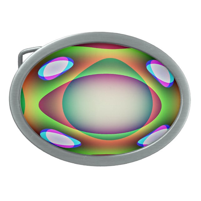 Alien Spaceship Belt Buckle (Front)
