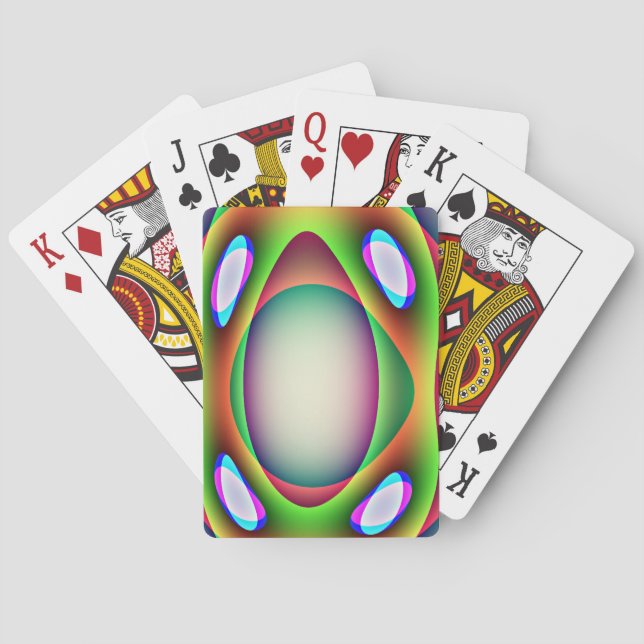 Alien Spaceship Playing Cards (Back)