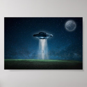 Alien Spaceship Poster