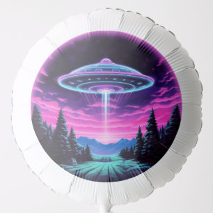 Alien Spaceship Retro Futuristic Balloon