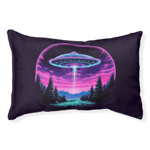 Alien Spaceship Retro Futuristic Pet Bed