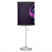 Alien Spaceship Retro Futuristic Table Lamp (Left)