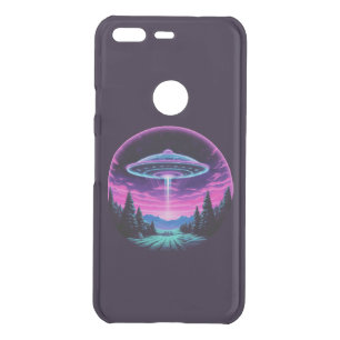 Alien Spaceship Retro Futuristic Uncommon Google Pixel Case