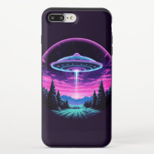 Alien Spaceship Retro Futuristic iPhone 8/7 Plus Slider Case