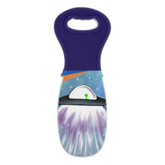 Alien spaceship UFO Space  Wine Bag