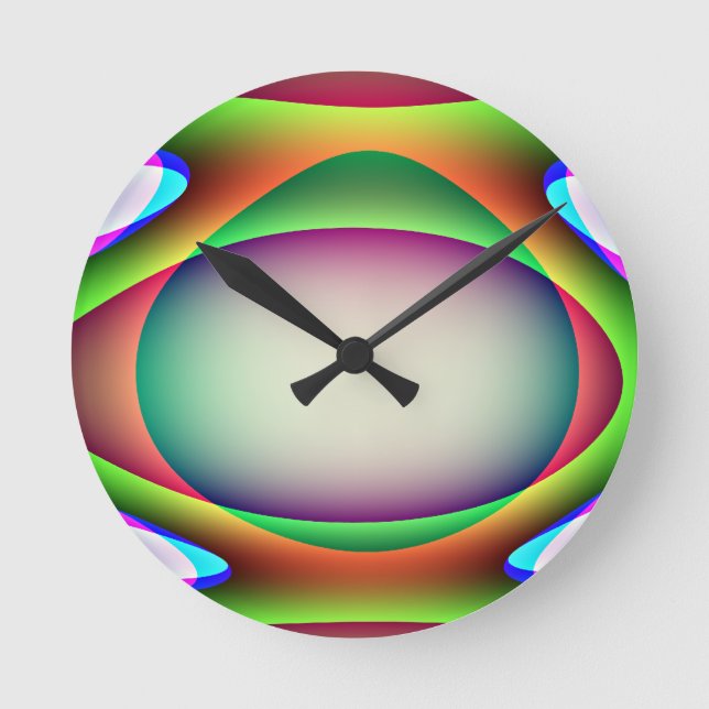 Alien Spaceship Wall Clock (Front)