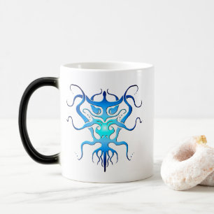 Alien Species Tribal Tattoo Design - blue Color Morph Mug