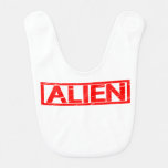 Alien Stamp Baby Bib