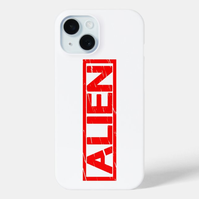 Alien Stamp Case-Mate iPhone Case (Back)