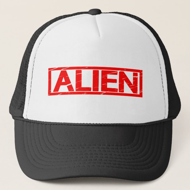 Alien Stamp Trucker Hat (Front)