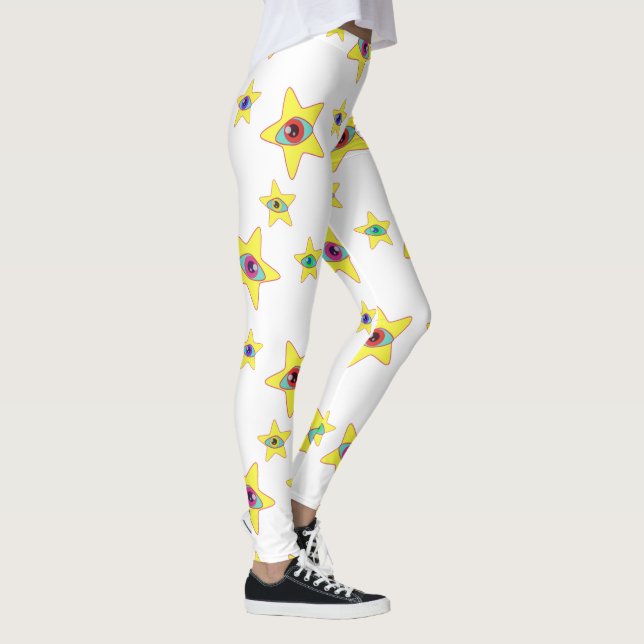 Alien Stars All StarryEyed Space Princess (snow) Leggings (Right)