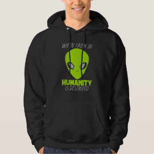 Alien Starship Extraterrestrial Close Encounters M Hoodie
