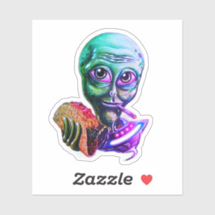 Alien sticker