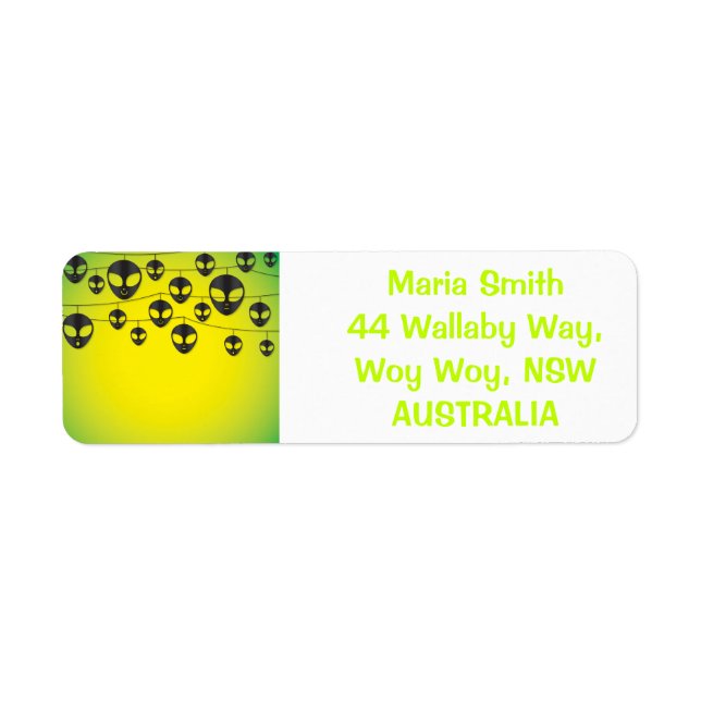 Alien string label (Front)