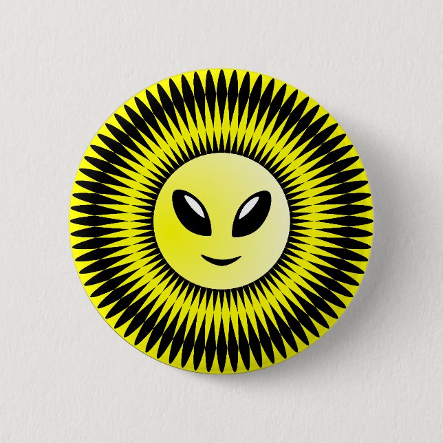 Alien Sun Button (Front)