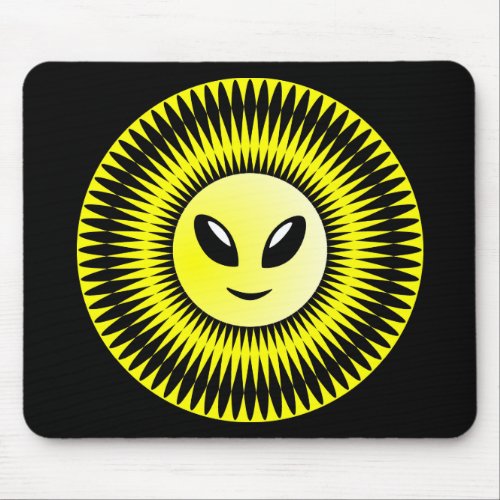 Alien Sun Mouse Pad