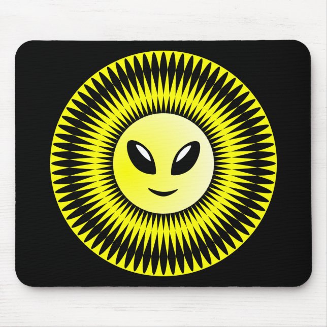 Alien Sun Mouse Pad (Front)