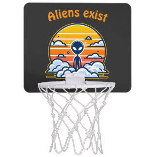 Alien Sunset Aesthetic | Sci-Fi Alien Sunset Mini Basketball Hoop