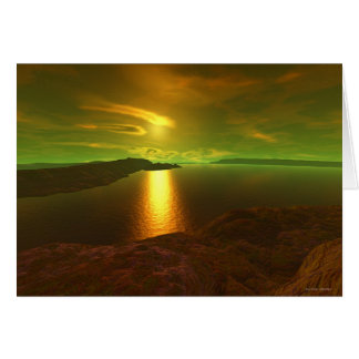 Alien sunset  cards