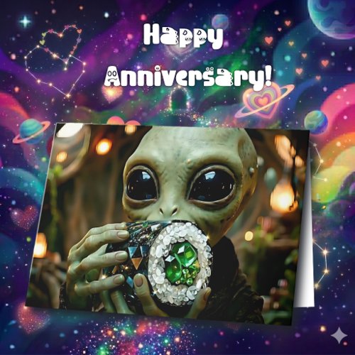 Alien & Sushi Puns | Happy Anniversary Card