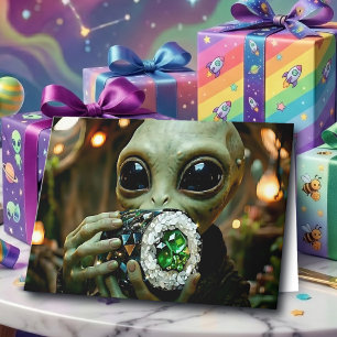 Alien & Sushi Puns   Rice and Bright Birthday Card