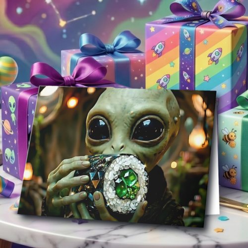 Alien & Sushi Puns | Rice and Bright Birthday Card