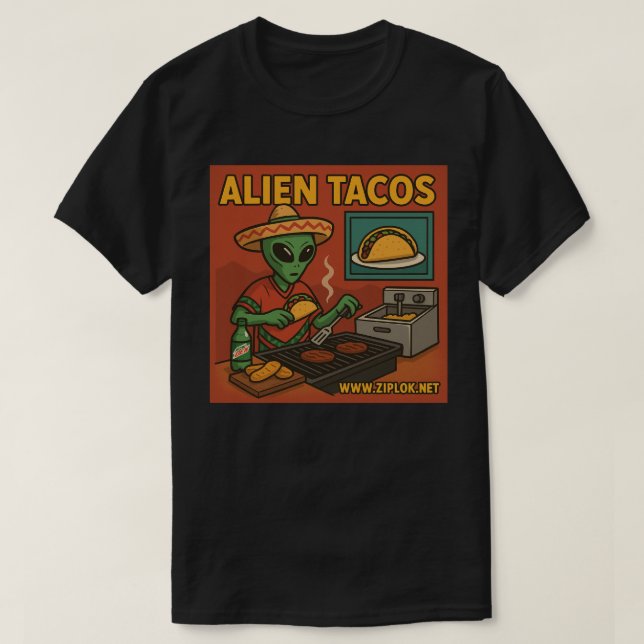 Alien Tacos - T-Shirt (Design Front)