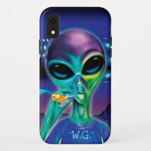 Alien 'Take me to your Party' custom iPhone X case