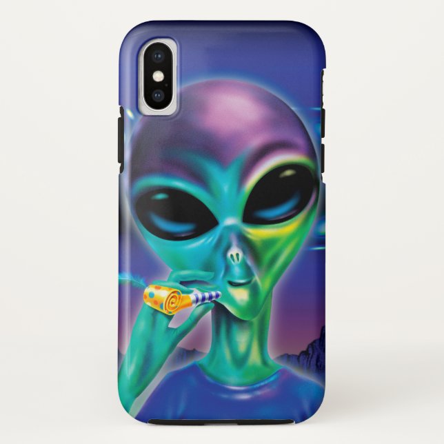 Alien 'Take me to your Party' iPhone XS case (Back)