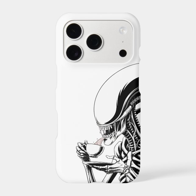 Alien Tea Time  Iphone Case (Back)