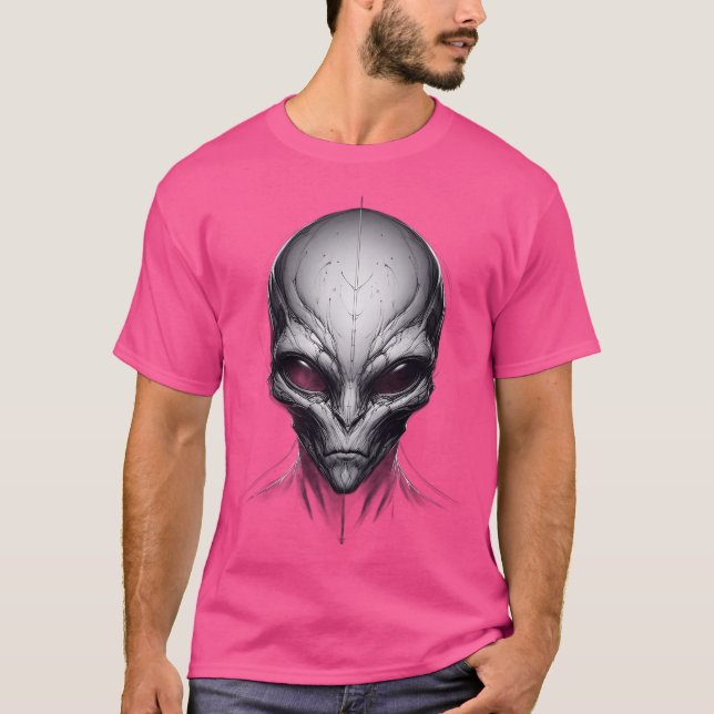 Alien - The Grey Man 3 (Transparent Background) T-Shirt (Front)