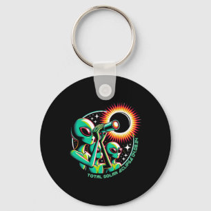 Alien Total Solar Eclipse 4.08.2024 Apparel Keychain