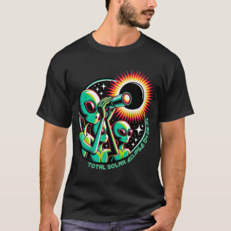 Alien Total Solar Eclipse 4.08.2024 Apparel T-Shirt
