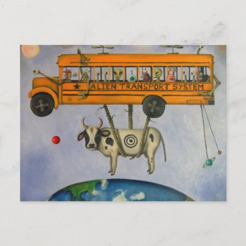 Alien Transport System Postcard by paintingmaniac at Zazzle